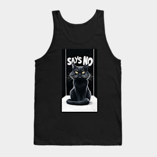Black Cat says no Tank Top